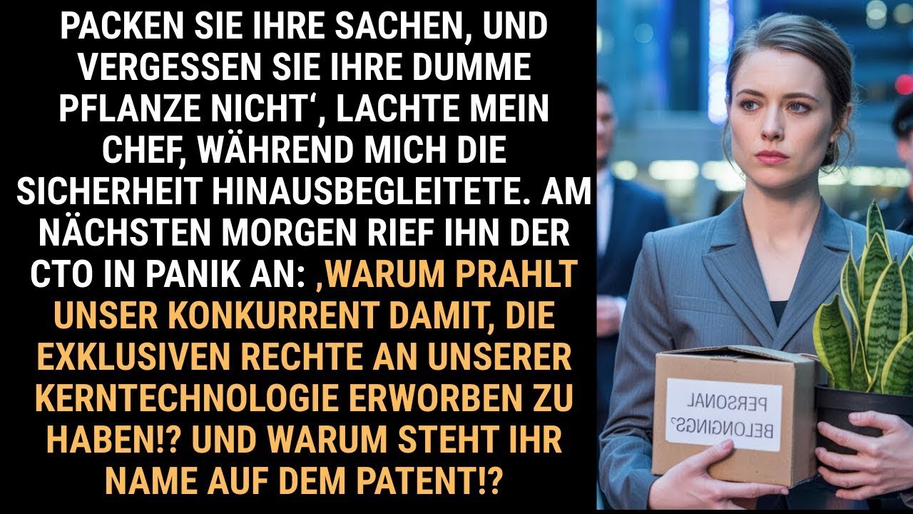 MEIN CHEF HAT MICH GEFEUERT UND ÜBER MEINE PFLANZE GESPOTTET, ALSO VERKAUFTE ICH SEINE