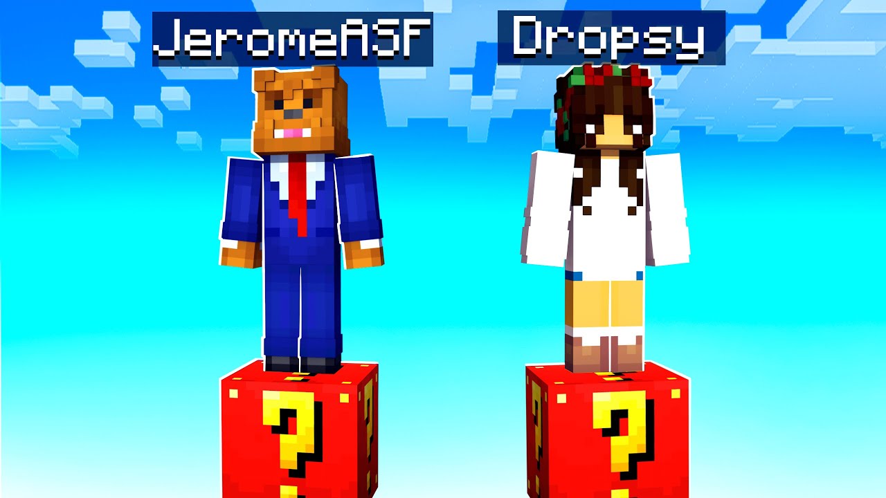 4-Player Spider-Man Lucky Blocks In Minecraft Skywars