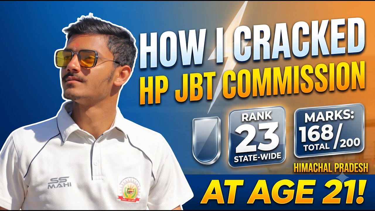 How I Cracked the HP JBT Commission at 21 with Rank 23 | HPRCA
