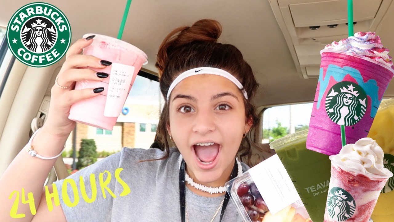 I ATE ONLY STARBUCKS  FOOD FOR A DAY !CHALLENGE .!