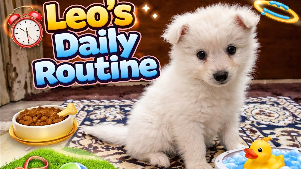 Leo’s Daily Routine 🐶 | A Day in the Life of Leo the Dog 😇 youtube video 
