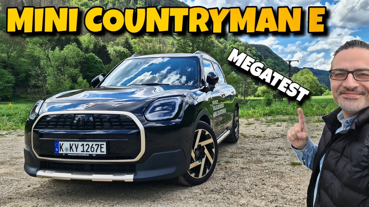 Mini Countryman Elektro Megatest. Platz Komfort Verbrauch Reichweite Software uvm.