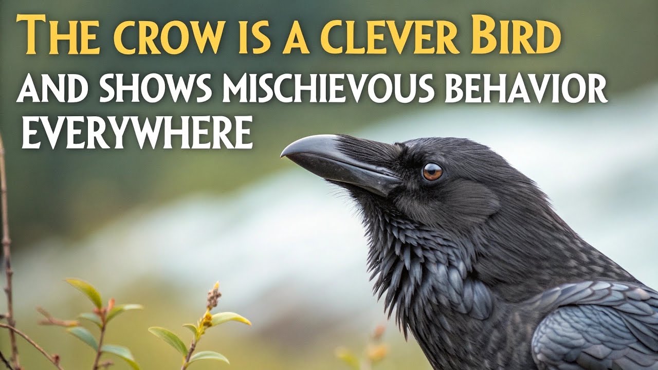 Crow: The Clever Bird That Warns Others and Survives Everywhere”