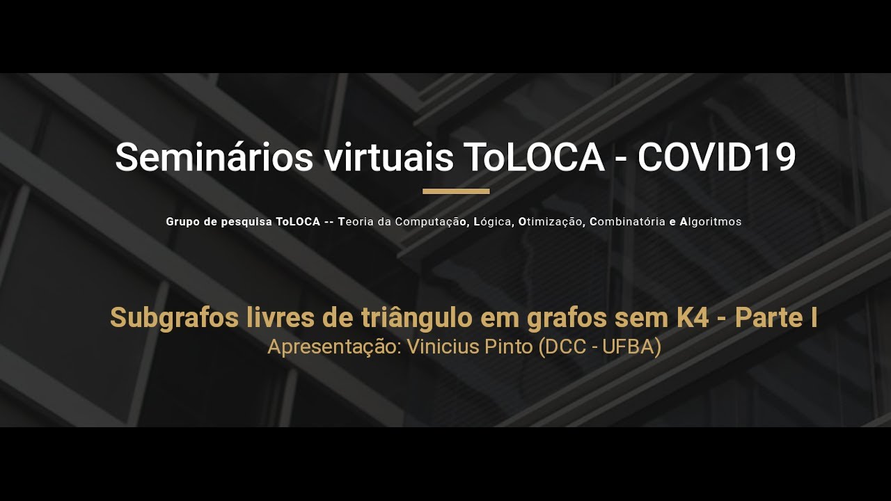 Subgrafos livres de tri&acirc;ngulo em grafos sem K4 - Parte I