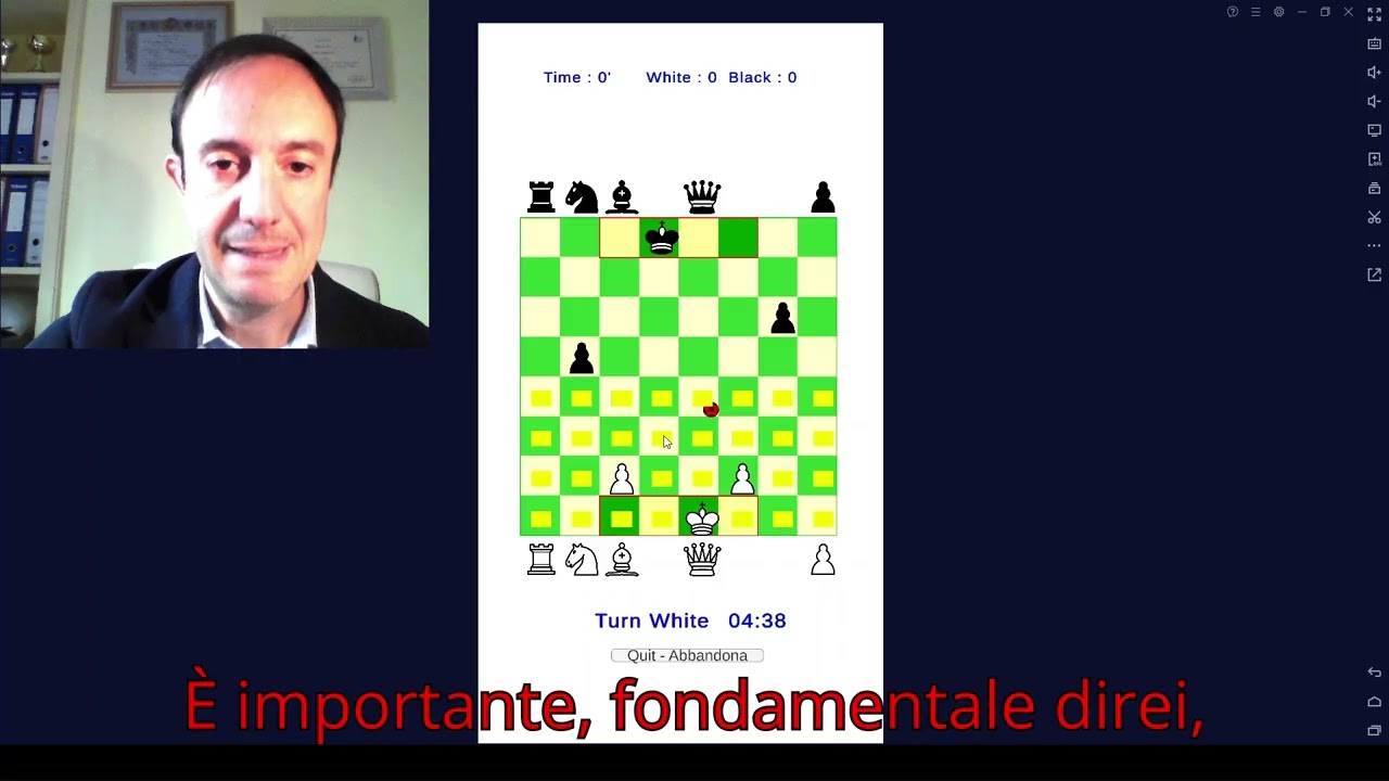 06 Posizionamento dei pezzi e inizio partita
