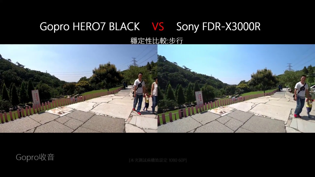 Gopro Hero7 vs Sony FDR-X3000R