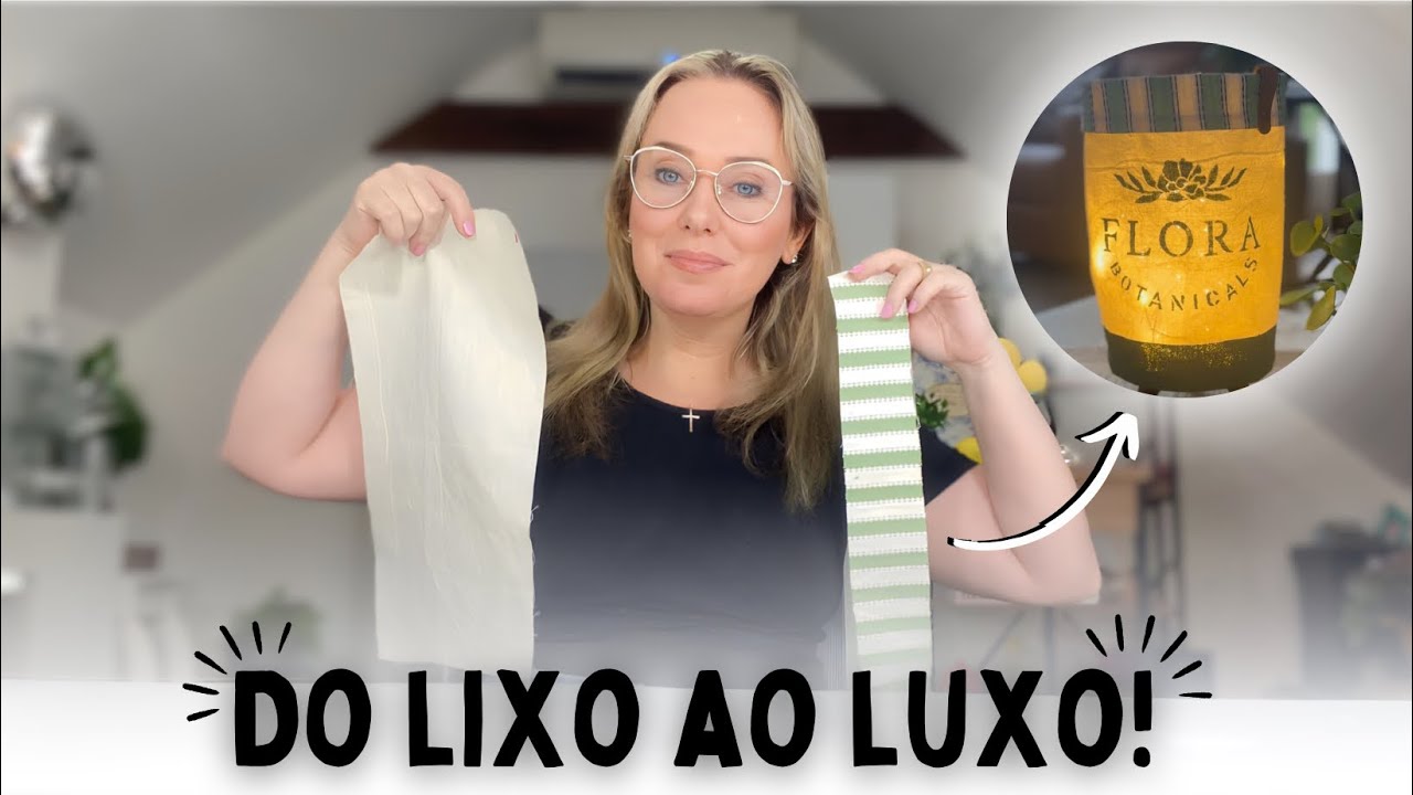 Decoração com RETALHOS de tecido! Do LIXO ao LUXO!