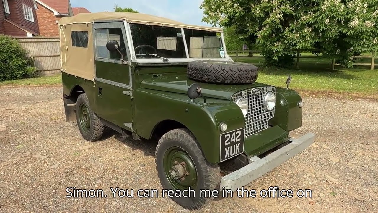 motodrome 1955 land rover series 1 86in soft top for sale walkaround