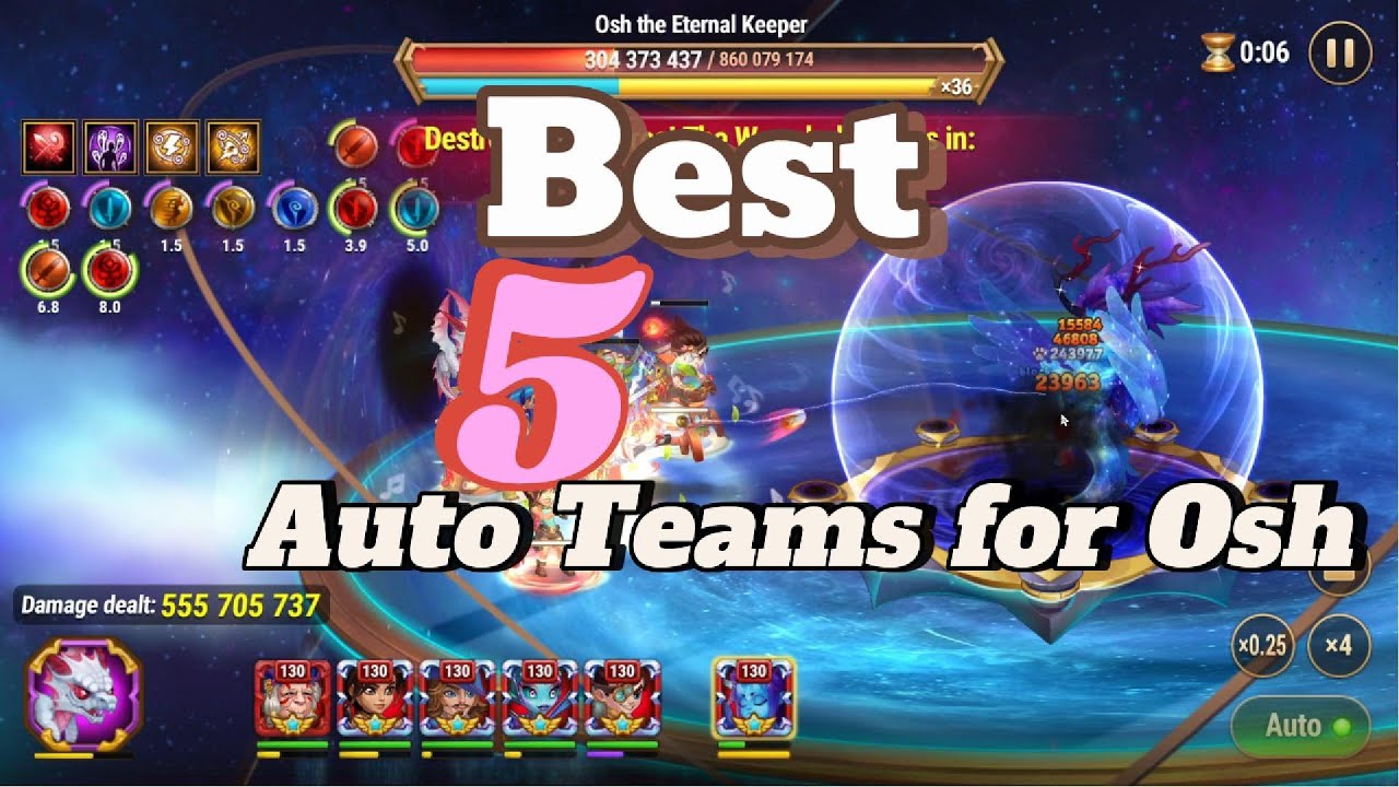 5 Best Auto Teams for Osh | Hero Wars: Dominion Era