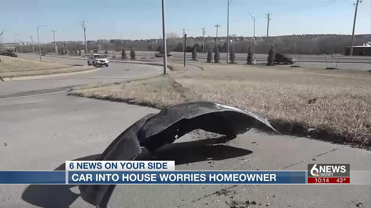 West Omaha family worried after alleged drunk driver smashed into their home