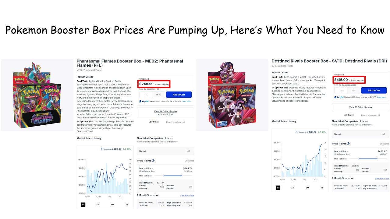 Pokemon Booster Box Prices Are Pumping Up, Here’s What You Need to Know