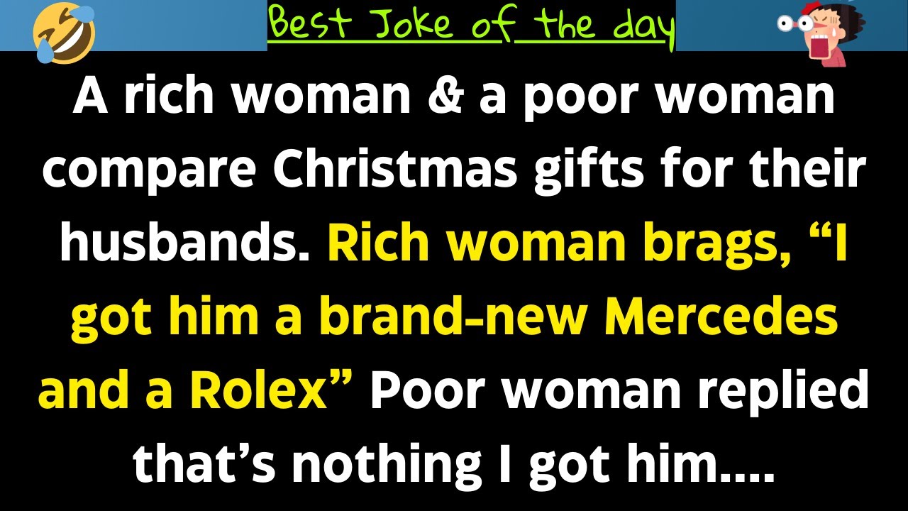 🤣Christmas Gift: Rich vs Poor Wife… The Ending Will Shock You! #jokes