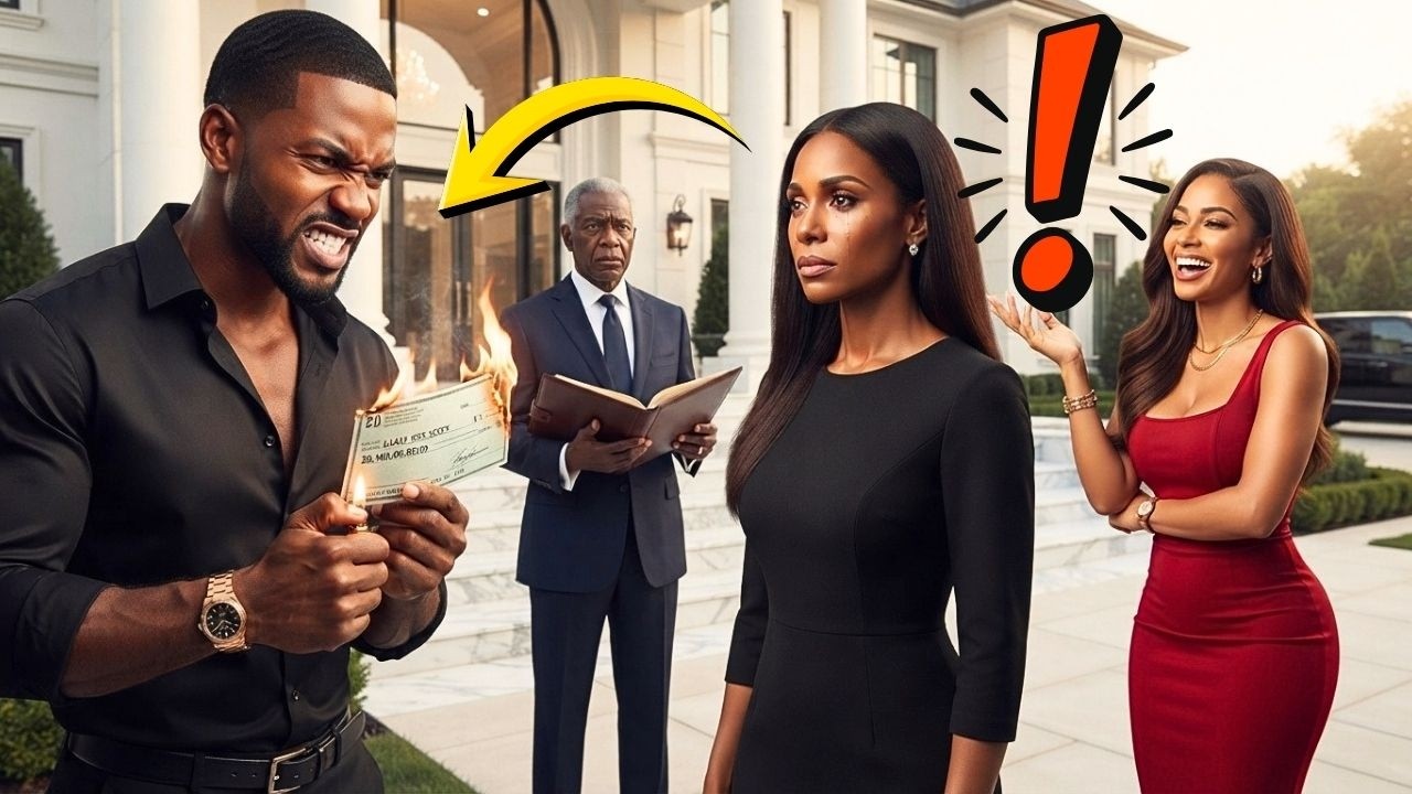 Unaware His Billionaire Wife Inherited a $350B Mansion, Husband Burned Her $20M Check at the Will