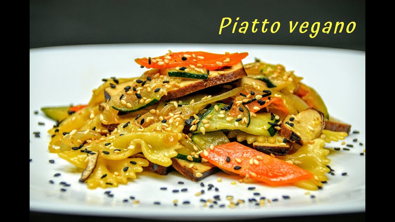 Piatto vegano, in 10 minuti per un pranzo sfizioso / 全素豆干炒意面，超级简单  / Vegan dish for summer