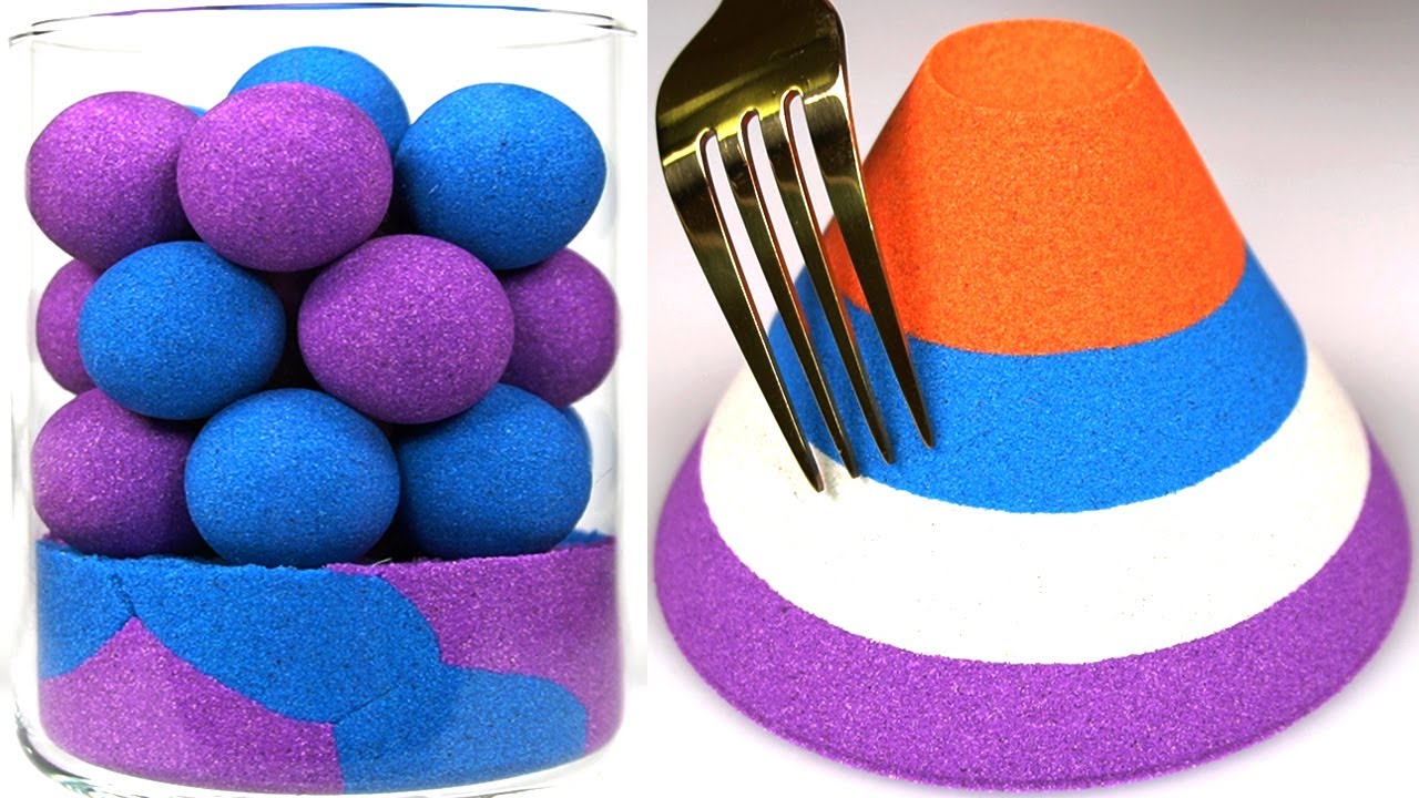 Best 힐링 모래영상 모음집 #14. The Most Satisfying Kinetic Sand ASMR Collection.