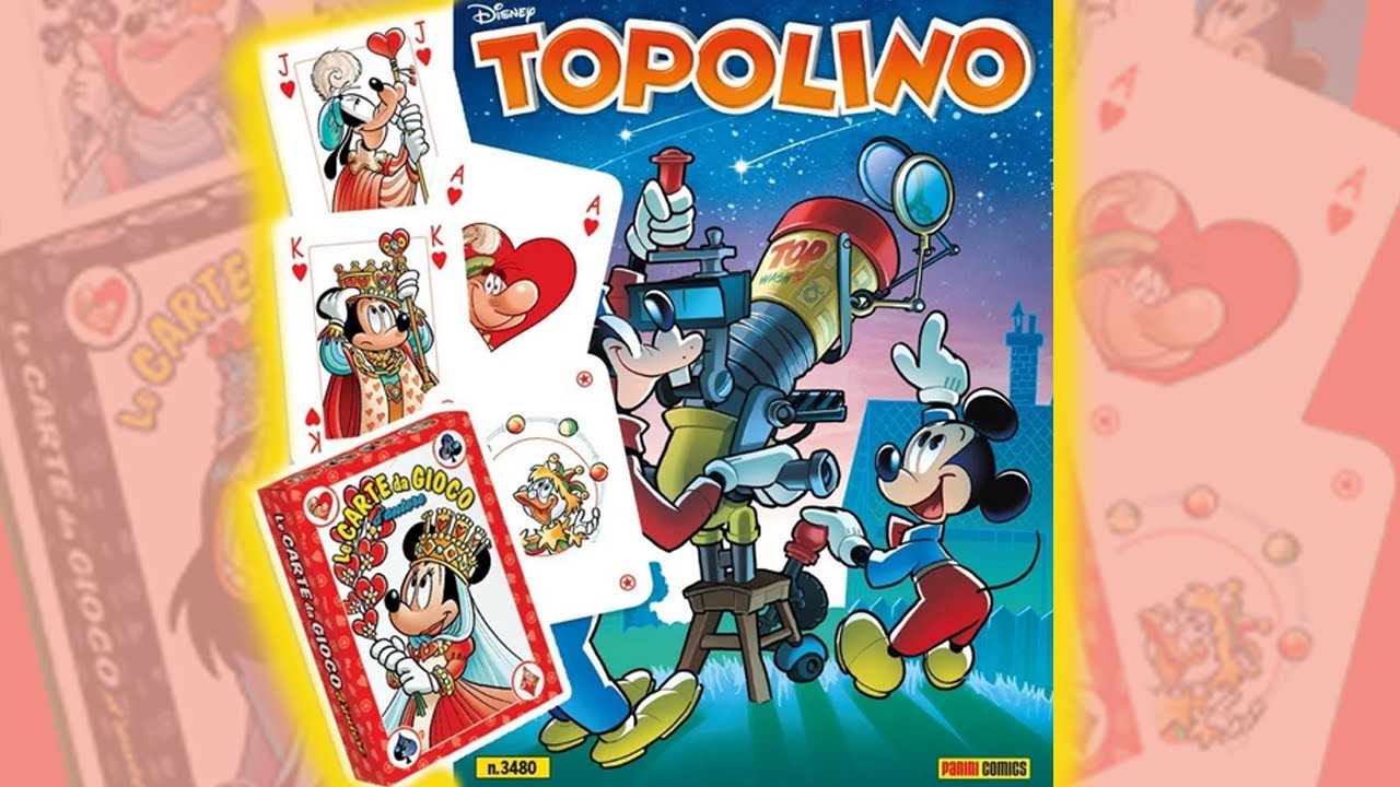Topolino 3480 con il primo mazzo di carte di Silvia Ziche!