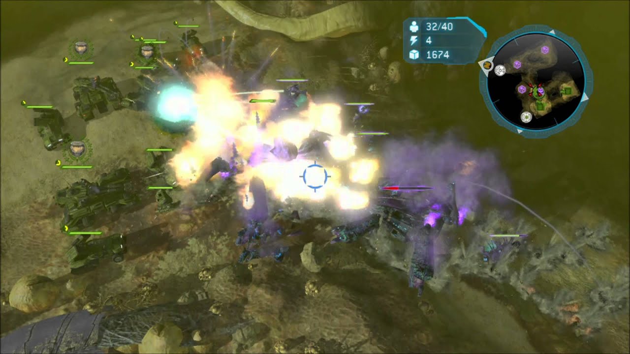 Halo Wars - 14 Star Grizzly Spartan Tanks OP???