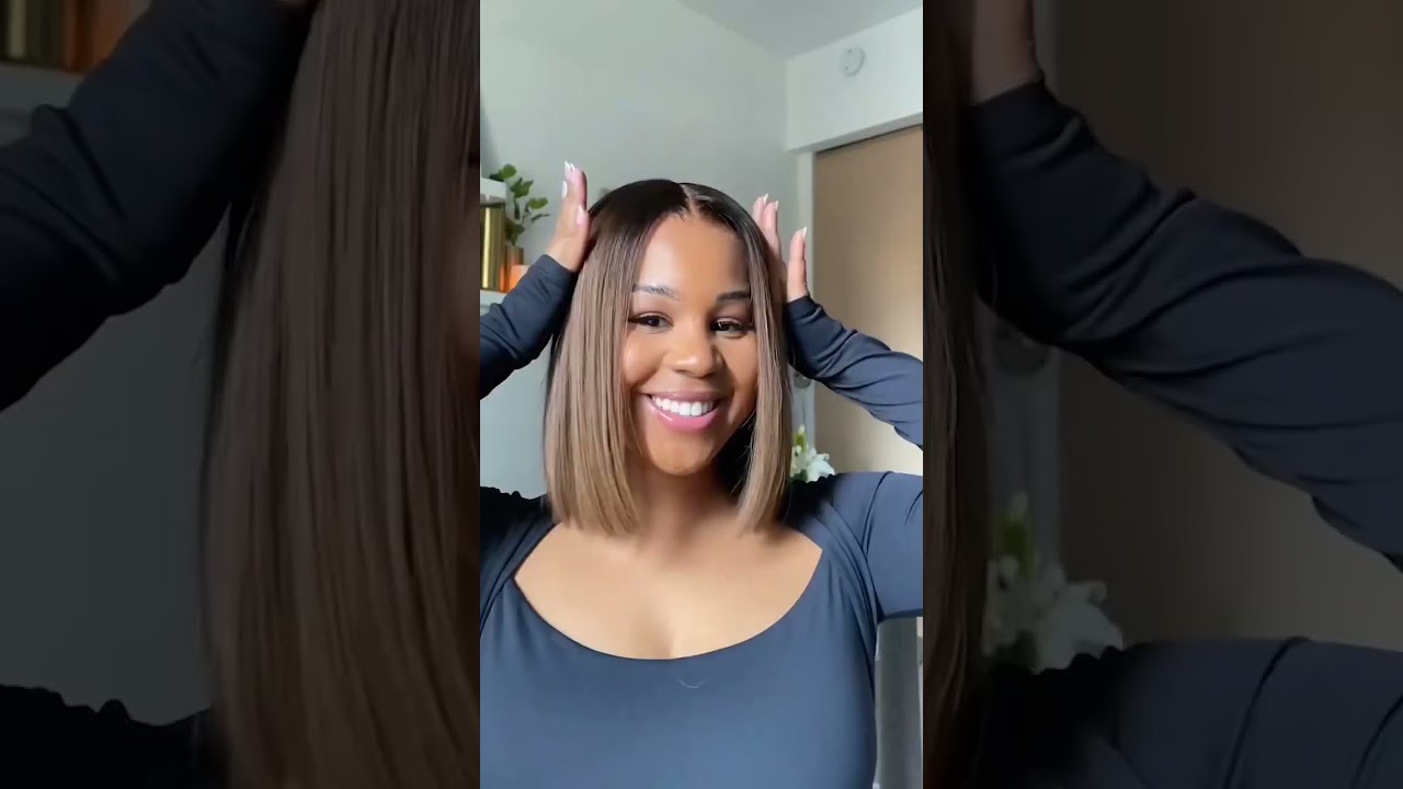 Sunny days and color bob wig!!  #wig #wigs #hairvivi #hairstyle #hairtutorial #wigtutorial
