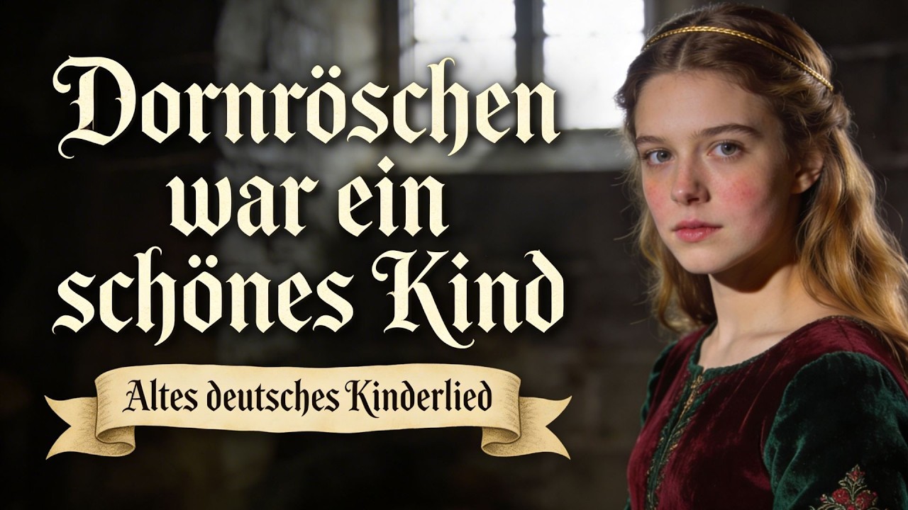 Dornröschen war ein schönes Kind 🎶 Deutsches Volkslied 🎶 Kinderlied zum Mitsingen
