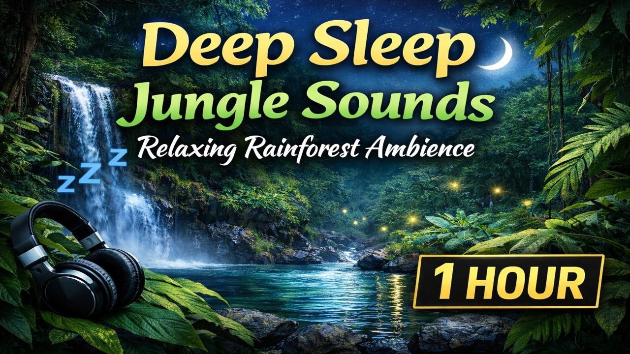 Relaxing Jungle Sounds 🌿 Stress Relief Nature Ambience (1 Hour)