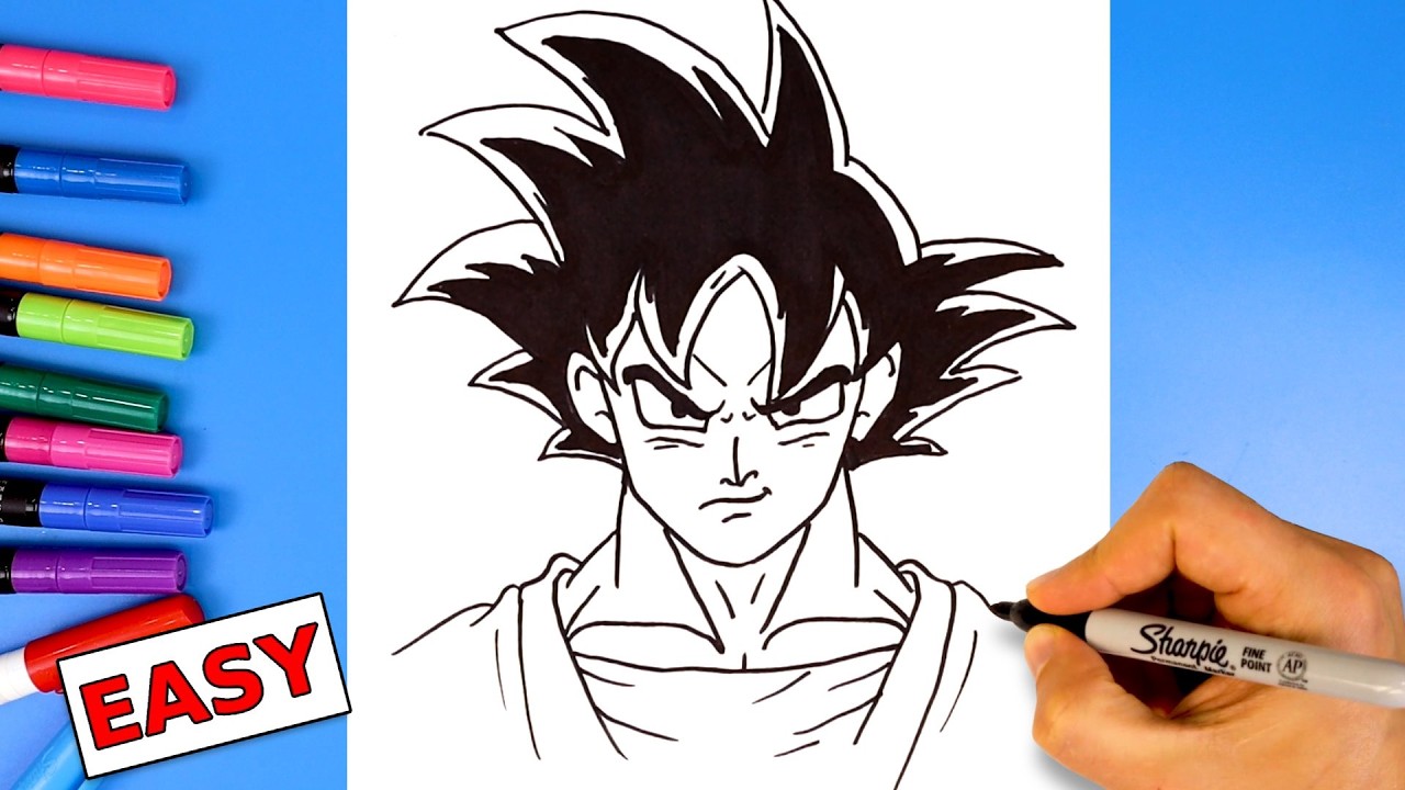 How to Draw Goku Step by Step | Easy Dragon Ball Z Tutorial