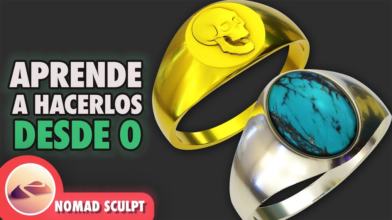 COMO DISEÑAR UN ANILLO 💍 en NOMAD SCULPT | TUTORIAL ESPAÑOL