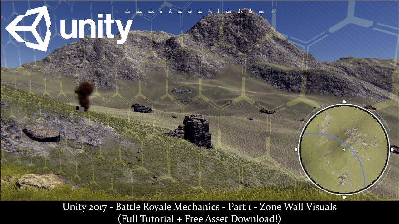 Unity 2017 - Battle Royale Mechanics - Part 1 - Zone Wall Visuals (Full Tutorial + Asset Download!)