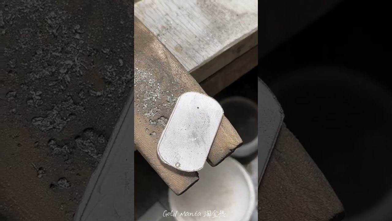 beautiful locket making with pure platinum #platinum #gold #trending #viral #platinumring #couple