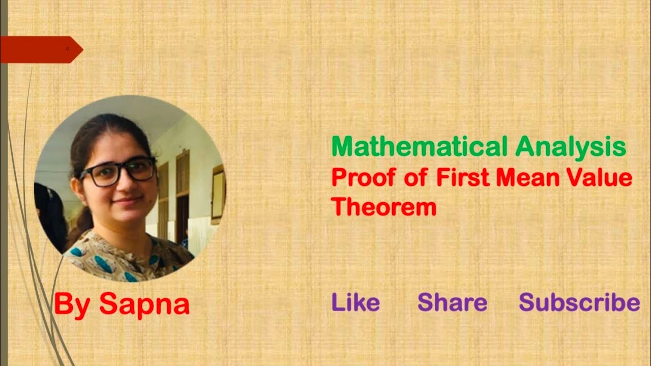 First mean value theorem for Riemann Stieltjes Integral | by Sapna |@billionaireicon3311