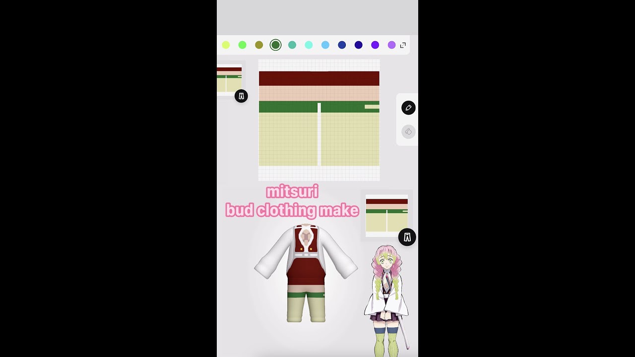 Mitsuri Demon Slayer Custom Design Tutorial | BUD CREATE
