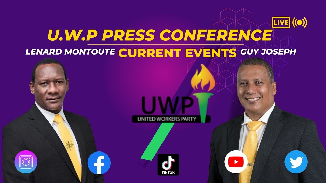 St. Lucia Politics: UWP Press Conference June 15th 2023 (Rebroadcast)