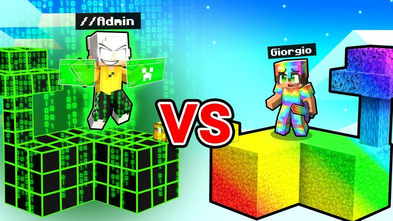 ISOLA HACKER contro ISOLA del MINERALE DELL'INFINITO in Minecraft!