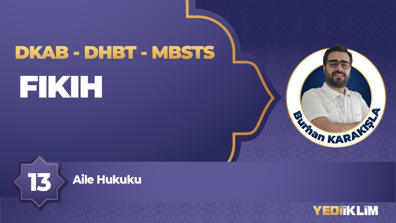 2026 DKAB - DHBT - MBSTS 13 - Aile Hukuku - Burhan KARAKIŞLA