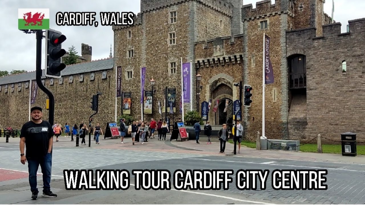 CARDIFF CITY CENTRE  🏴󠁧󠁢󠁷󠁬󠁳󠁿 WALKING 🚶&zwj;♂️ TOUR