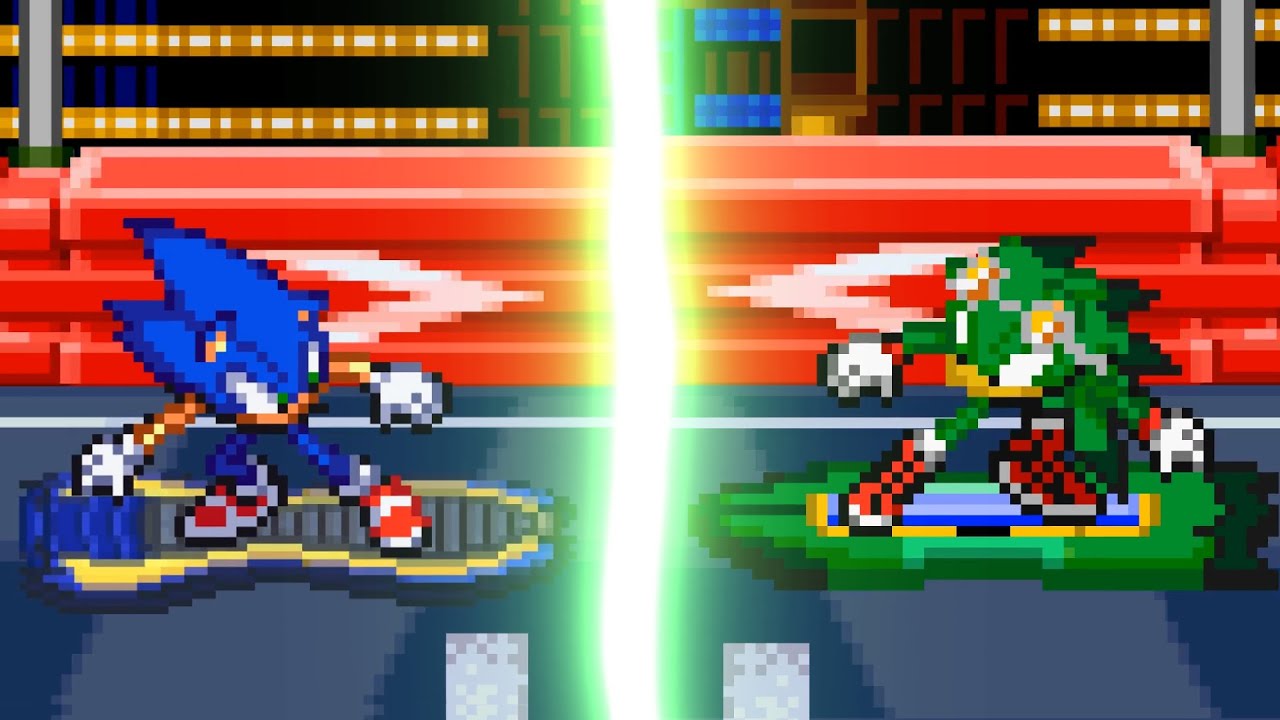Sonic vs Jet | Sonic Riders Sprite Animation