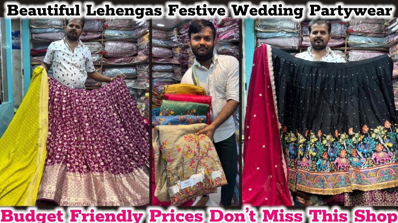 Latest Lehengas in Chickpet Bengaluru Festive Party wear to Wedding Collection at Budget Prices
