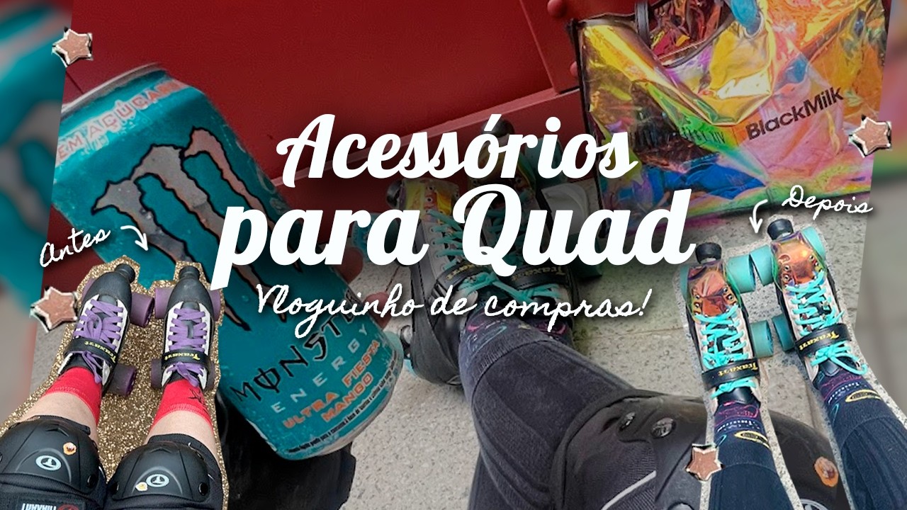 Comprei acessórios para o meu PATINS QUAD 🛼