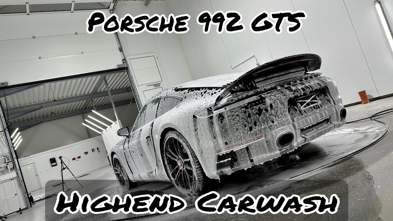 5 Minutes CARWASH Porsche 992 GTS -  PS Car Garage HIGHEND Car Detailing
