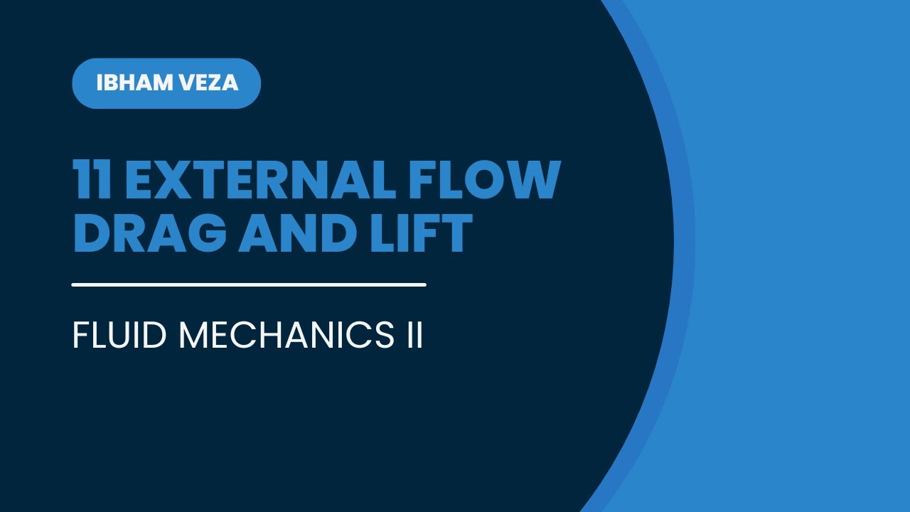 11. External Flow Drag and Lift in Fluid Mechanics | Fluid Forces, Pressure Drag, and Lift