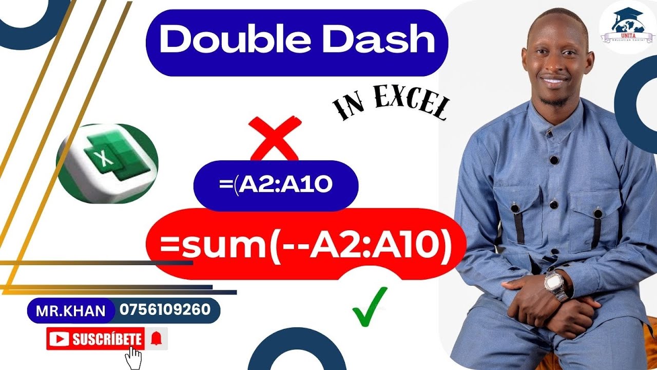 Excel Double Dash (--) Trick You Must Know | Mr Khan Explains