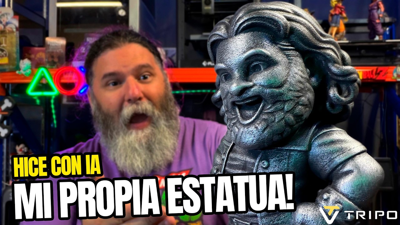 Usé IA para crear ESTA estatuilla… y la imprimí en 3D 😱 (20 años en YouTube)
