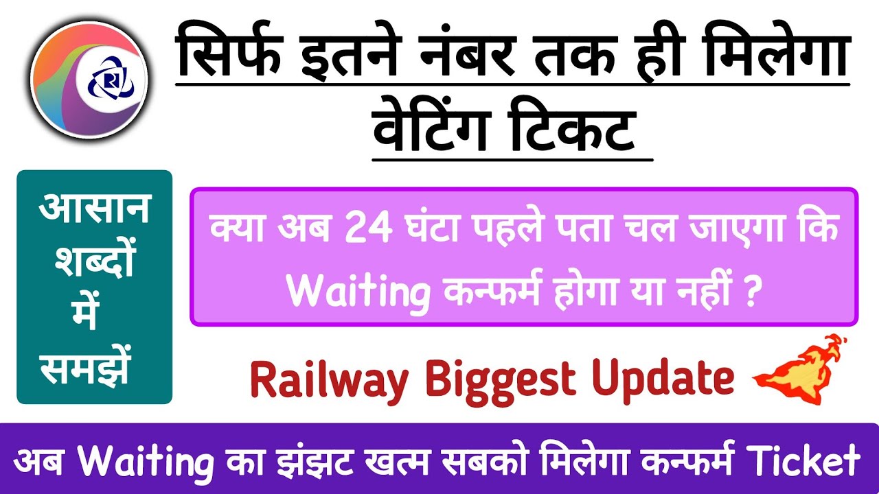 Indian Railways' big step regarding waiting tickets | Indian Railway New Rules 2025 | IRCTC | Res...