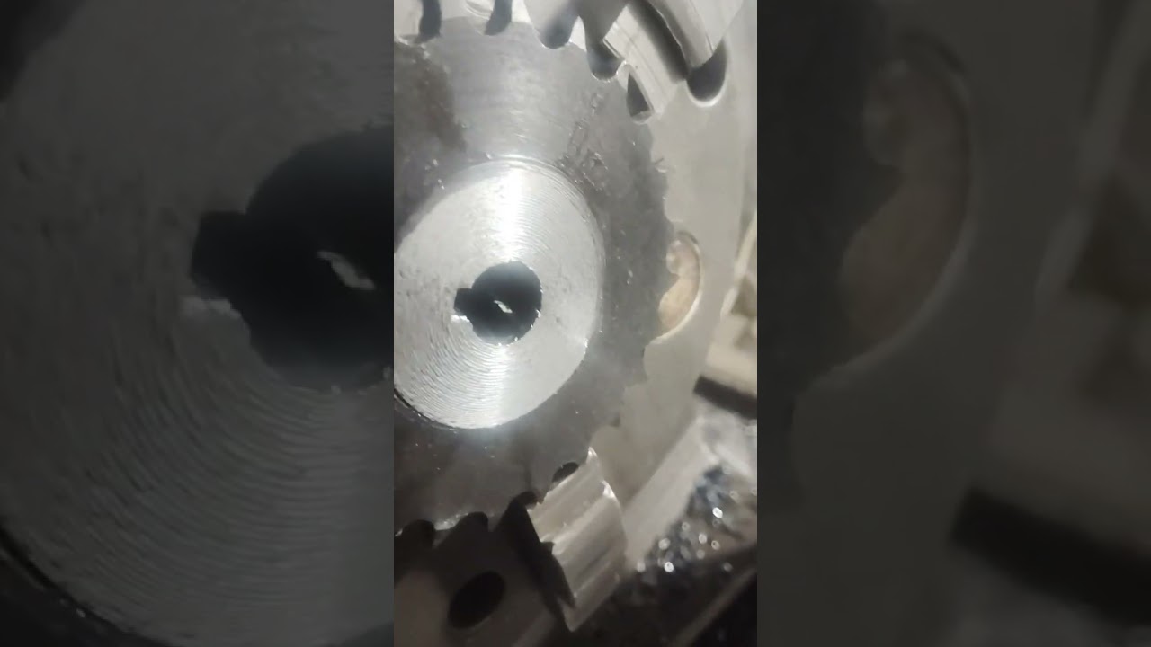 Small gear tarning and big gear bore and fitting to gear# for machine work 