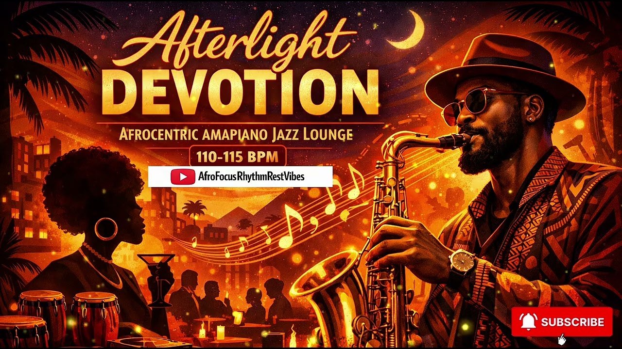 Afterlight Devotion 🎷 | Afrocentric Amapiano Jazz Lounge (110–115 BPM)