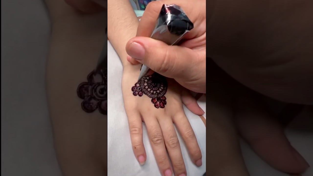Tutorial Henna Wedding Simple mandala #tutorialhenna #hennawedding #inai #hennaweddingsimple #inai