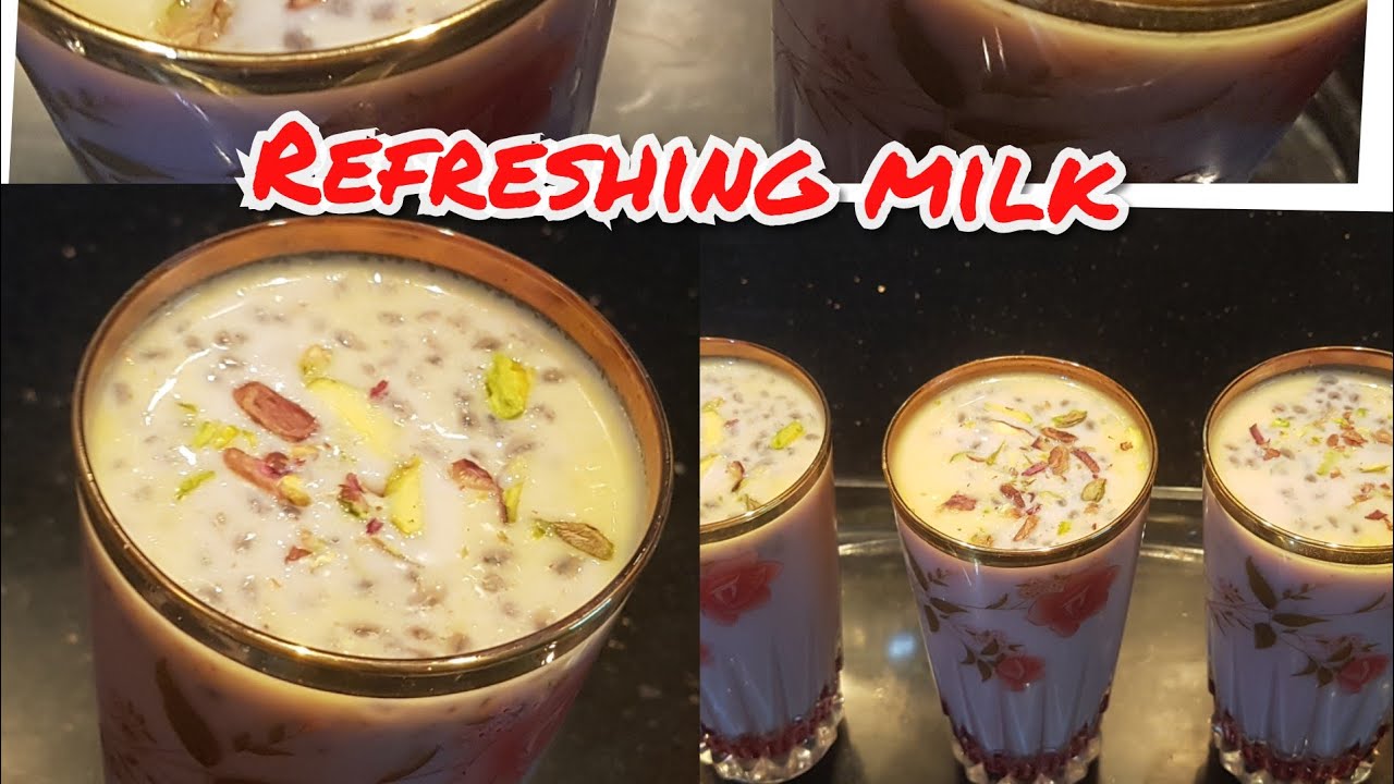Refreshing drink|| iftar special drink||how to make refreshing milk ||by classic kitchen