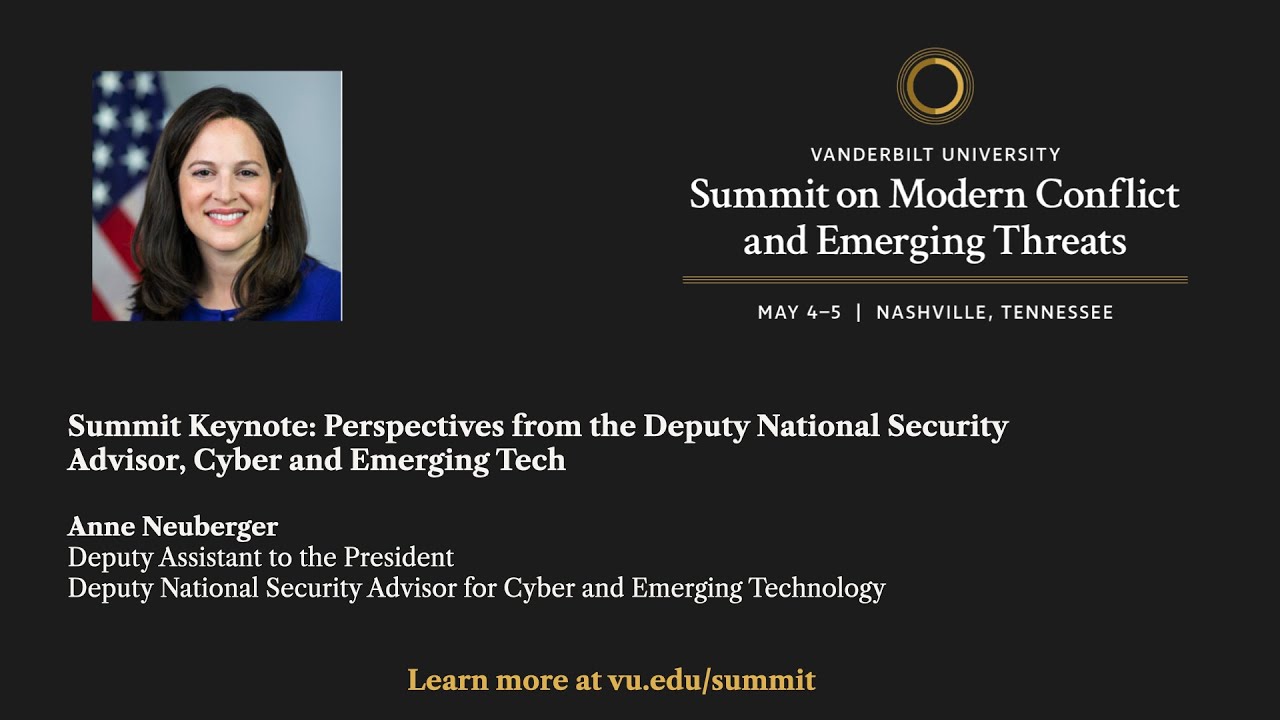 Vanderbilt Summit Address: Perspectives from Anne Neuberger