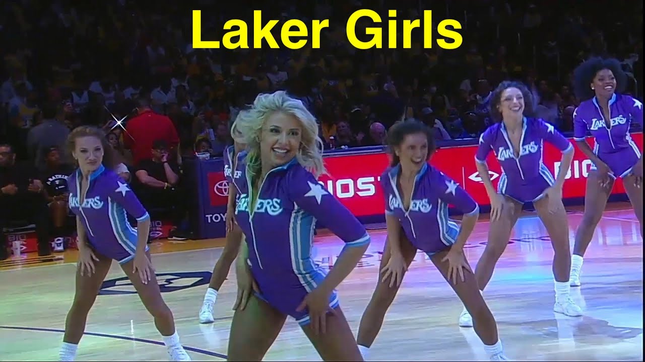 Laker Girls (Los Angeles Lakers Dancers) - NBA Dancers - 4/8/2022 4th QTR dance performance