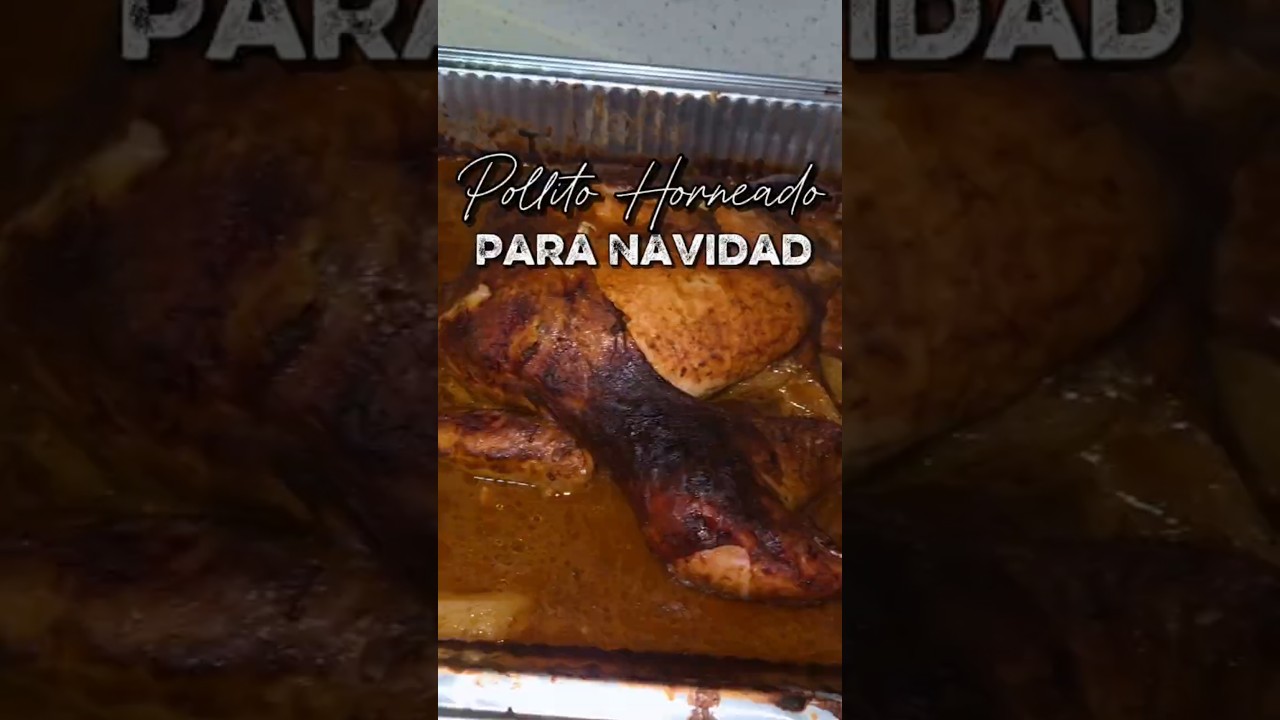 Pollo horneado estilo navide&ntilde;o #receta #polloalhorno #pollo #recipe #comida #comidasalvadore&ntilde;a