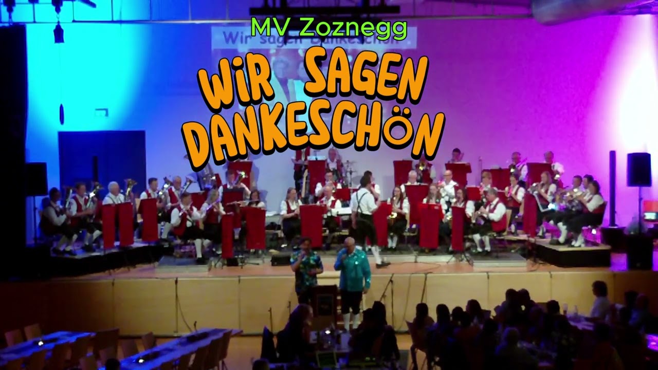 Wir sagen Dankeschön   MV Zoznegg Musikalischer Leiter Stefan Auer.